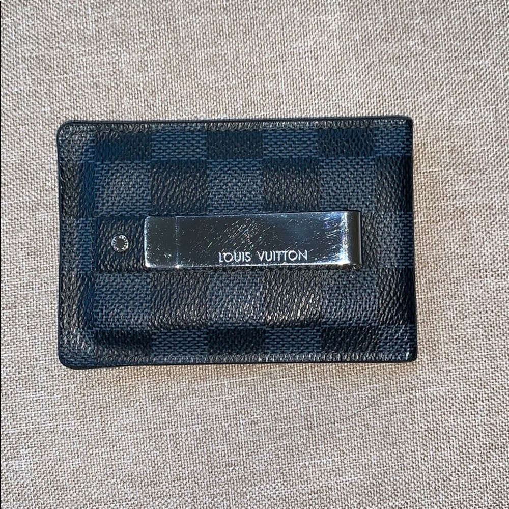 Authentic!! Louis Vuitton card holder with clip!